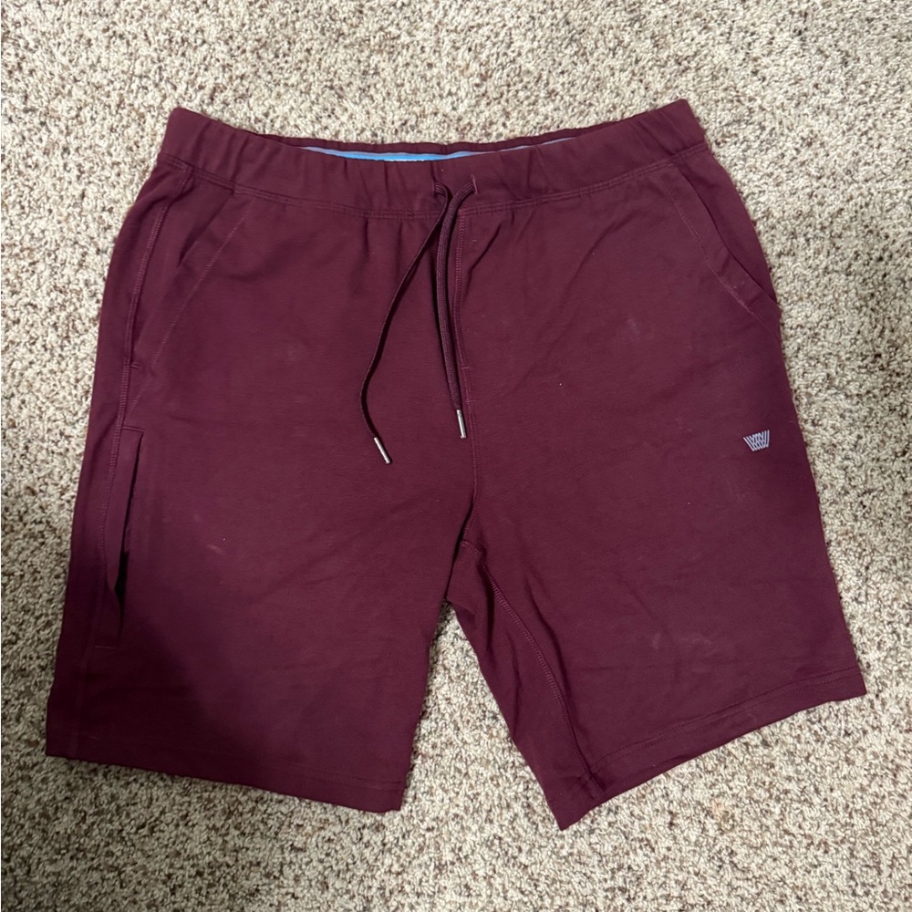 Mack Weldon Ace Sweatshorts | Burgundy | Men’s Size Medium